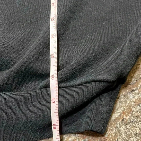 EUC Reformation Hunter Crop Sweatshirt 100% Organic Cotton Black Sz Small - Picture 7 of 12